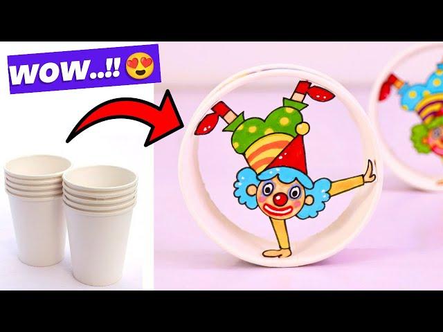 Very Funny Rolling Joker !! Paper cup craft ideas / diy crafts