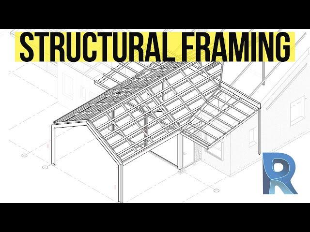 Revit Structural Framing Tutorial - Roof Framing with Beam Systems