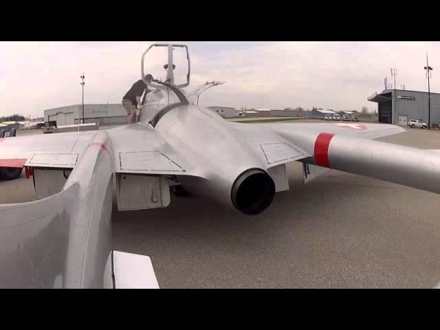 Jet Aircraft Museum's Vampire - First Engine Runs!