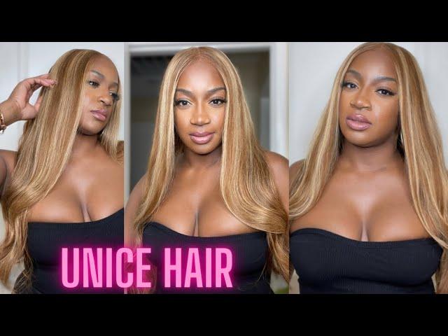 NEW honey color 24'' Bodywave Wig! No Glue Wear& Go Wig Beginner Friendly Ft. UNice Hair