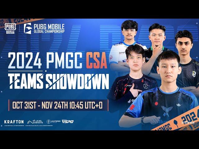 2024 PMGC TEAM SHOWDOWN - CSA | PUBG MOBILE ESPORTS