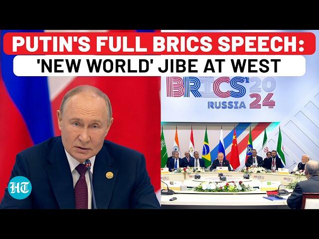 Putin's Full BRICS Speech: Big Jibe At West With 'New World' Comment Amid Israel, Ukraine Wars