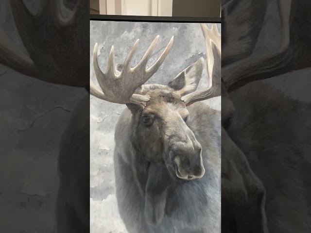  moose painting by James Corwin #wildlifeart #animallover #western #art