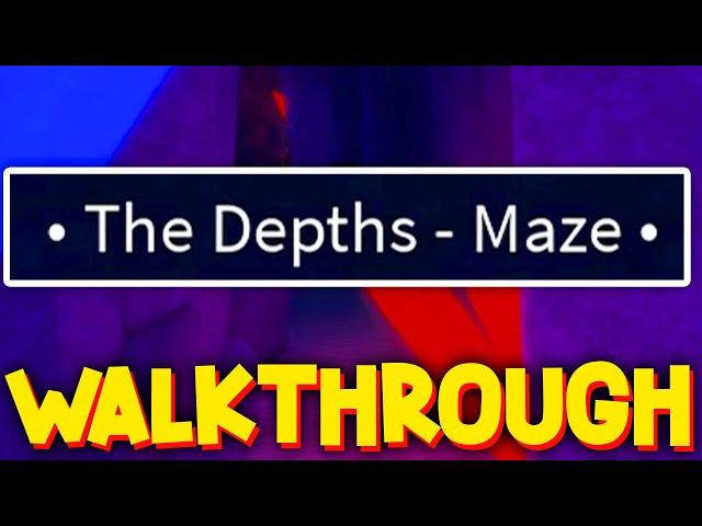 The Depths Maze Walkthrough (Rod Of The Depths) in FISCH!