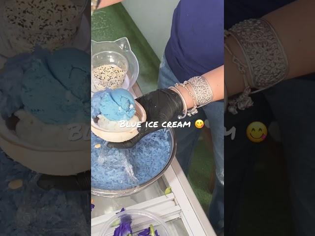 Yum  #blueicecream #icecream #chiangrai #thailand #travel #travelvlog #bluetemple #blue #yummy