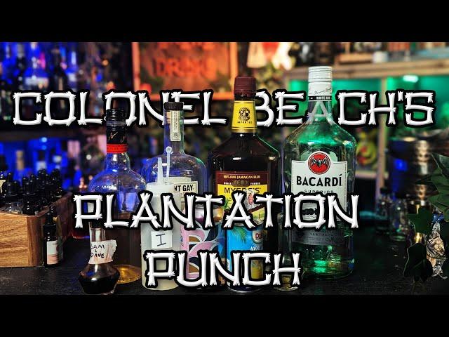 Colonel Beach's Plantation Punch (Tiki Fizzy Punch) - Tiki Tuesday & Fall of Fizz