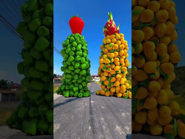 Fruits coliding special effects c4d works  #viralshorts #shorts #vfx #shortsfeed #shortsyoutube