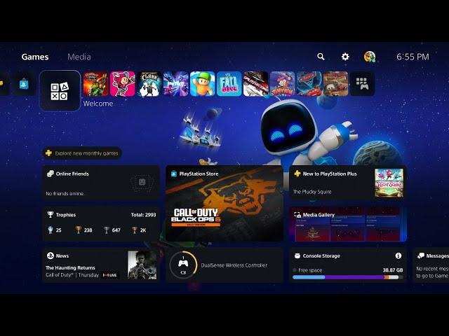 All New PS5 Animated Background Themes! Astro Bot & More!