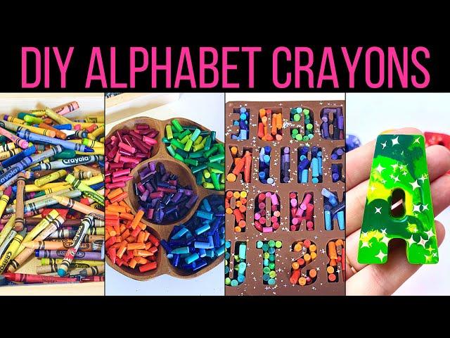 DIY Alphabet Crayons