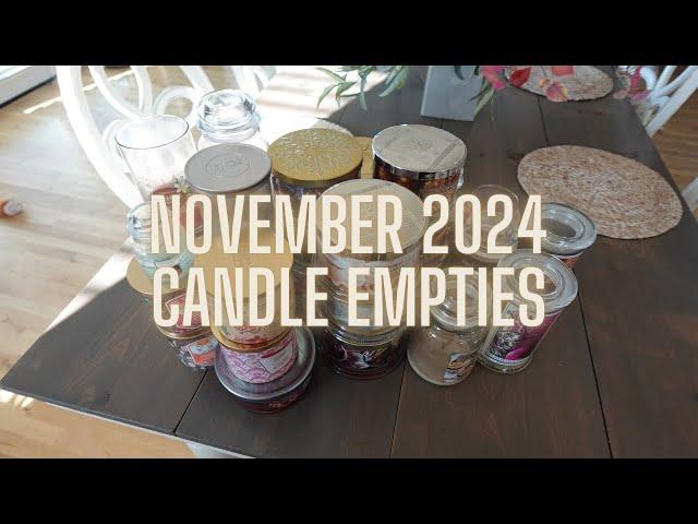 November 2024 Candle Empties