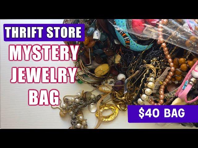 Opening a $40 THRIFTED MYSTERY Jewelry Bag! What's Inside?