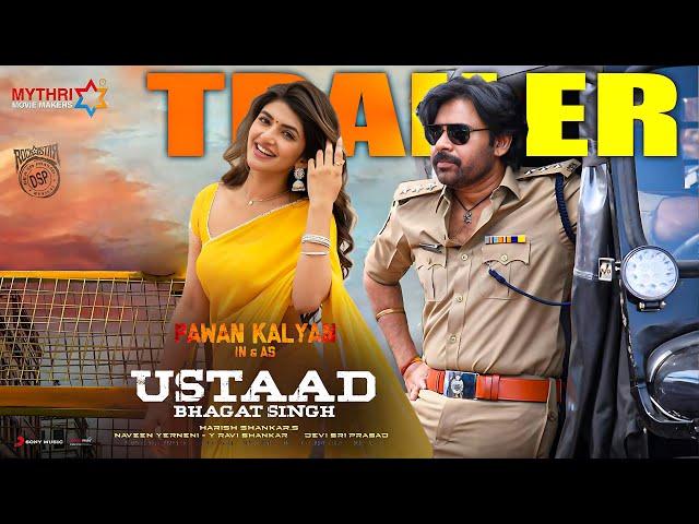 Ustaad Bhagat Singh Theatrical Trailer | Pawan Kalyan, Sreleela | Harish Shankar | DSP