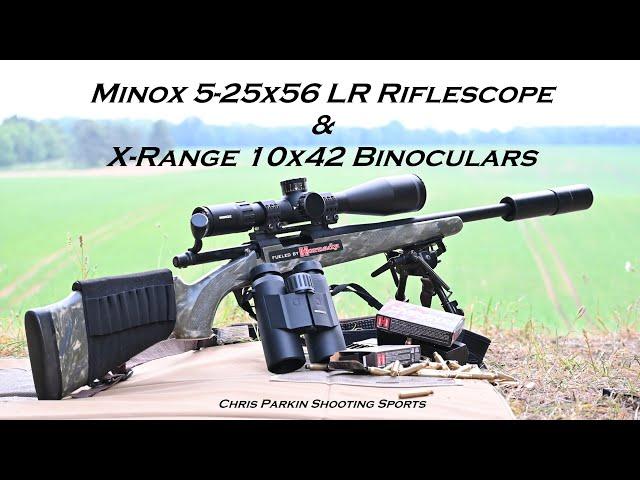 Minox 5-25x56 LR Riflescope and X-Range 10x42 LRF Binoculars