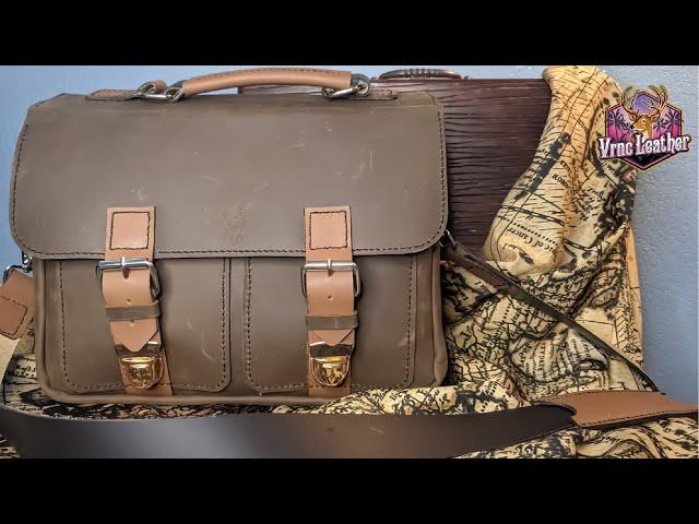 [Leathercraft] Making a  Leather Travel Bag/ Briefcase/ Messenger Bag | Vrnc Leather Crafts