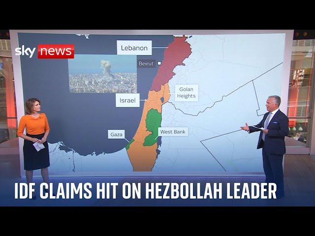 Israeli military claims hit on Hezbollah commander | Middle East conflict