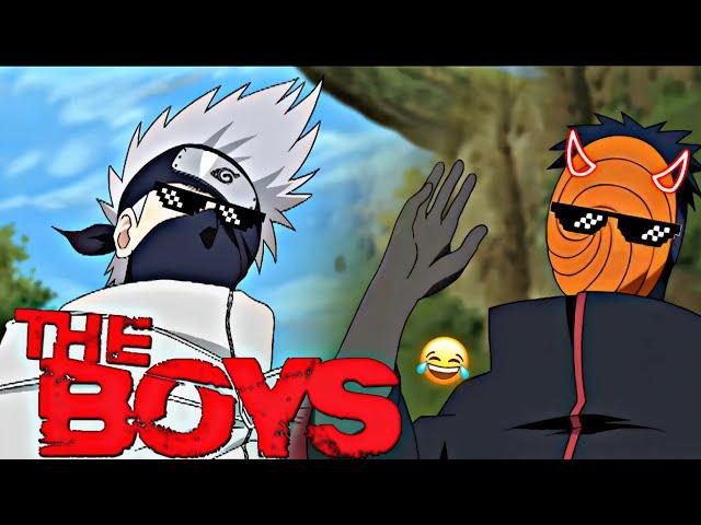 TOBI THUG LIFE || Tobi ~ Obito Sigma moments Kakashi team V's Tobi funny moments in hindi EP 22,28