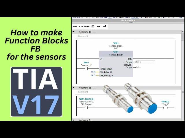 How to make a Sensor Block in TIA Portal ? Part #1  Programming Tutorials