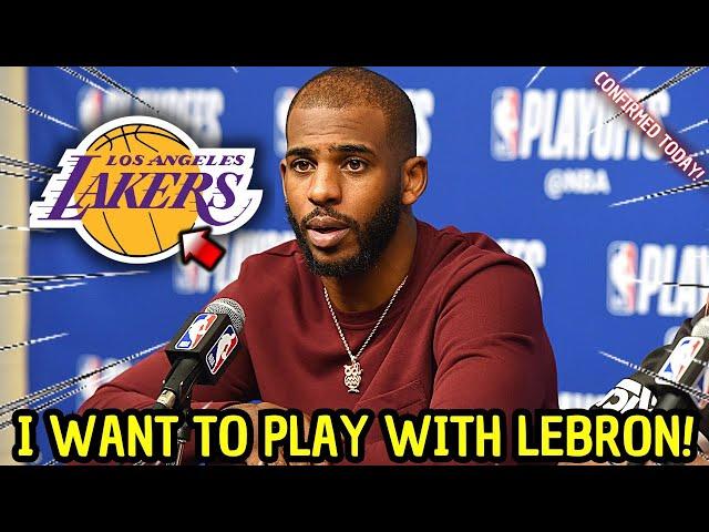 URGENT! SEE WHAT PAUL SAID ABOUT PLAYING IN THE LAKERS! NOBODY EXPECTED! LAKER NEWS!