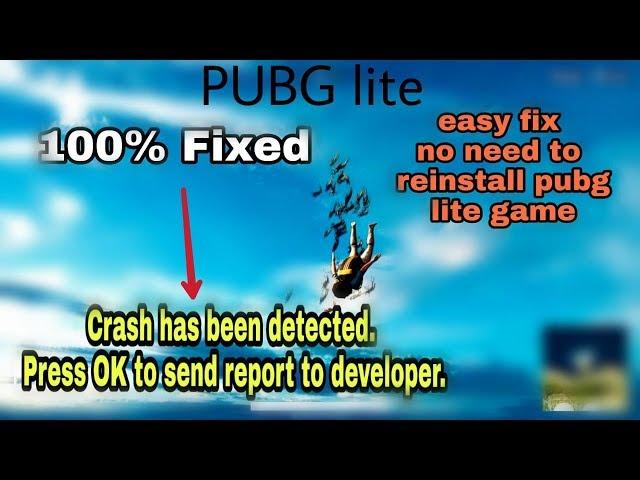 Pubg Lite "Crash has been detected error" fixed 100% TESTED ( Free Vpn)