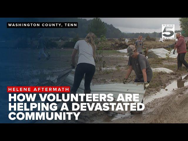 How volunteers are making a difference with flood clean-up