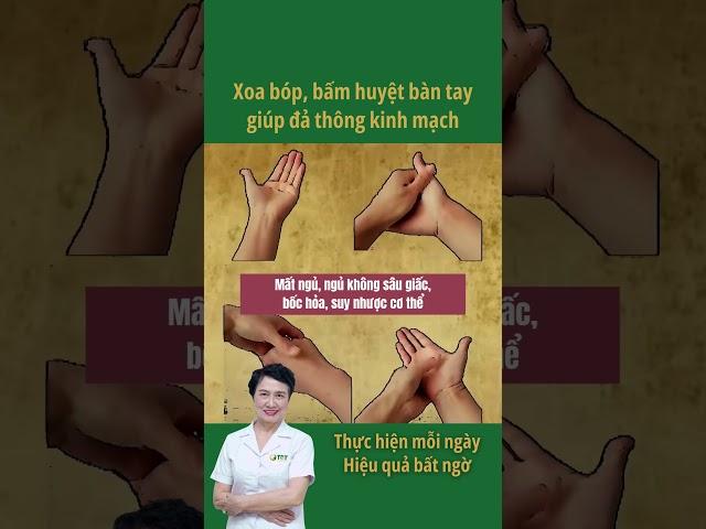 Bàn tay chính là liều thuốc cho giấc ngủ - Bà con thử ngay nhé #sứckhỏe #chuabenhkhongdungthuoc