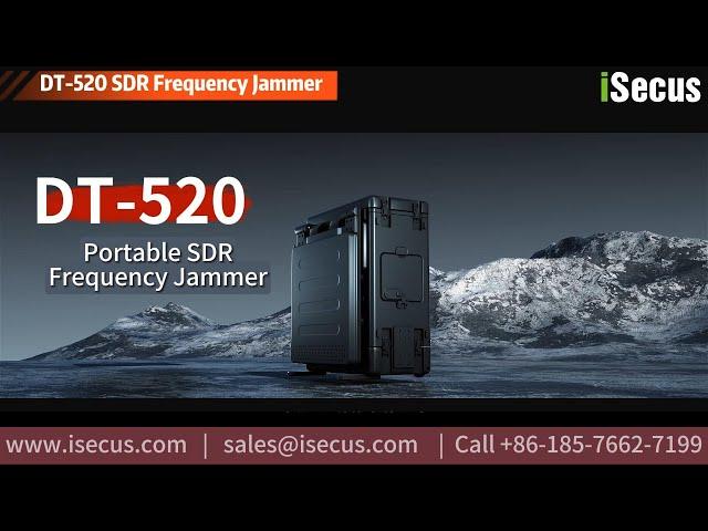 DT-520 Portable Military Signal Jammer SDR 5G Jammer Full Frequency Blocker 2G/3G/4G/5G WiFi Jamming