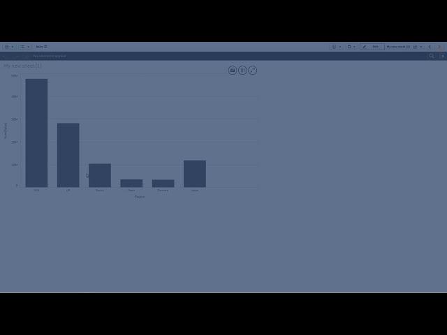 Changing the sorting of a visualization using expressions