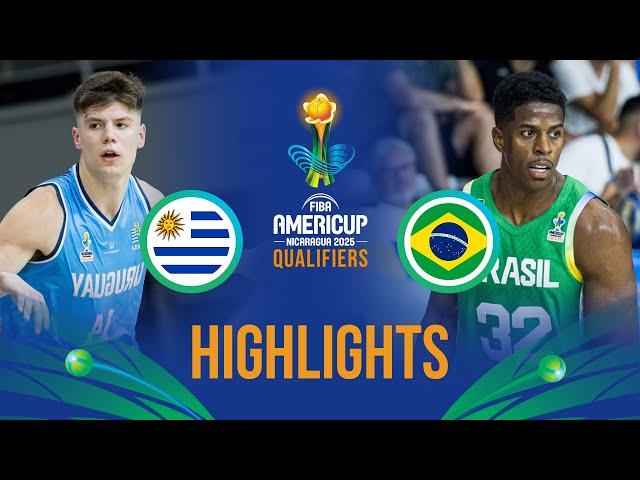 Uruguay  vs Brazil  | Highlights | FIBA AmeriCup 2025 Qualifiers