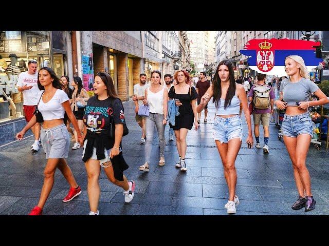  Belgrade Serbia Walking Tour  With Beautiful Serbian Girls 2024 4K HDR