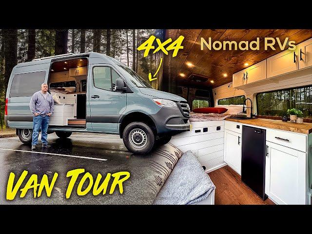 Sprinter 4x4 OFF-ROAD Overland Camper Van Conversion Build Out by Nomad RVS