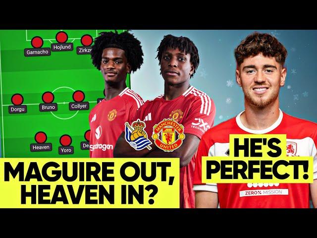 Man Utd Find Casemiro Replacement? Dorgu & Heaven Must Start vs Real Sociedad! Line-up Prediction!