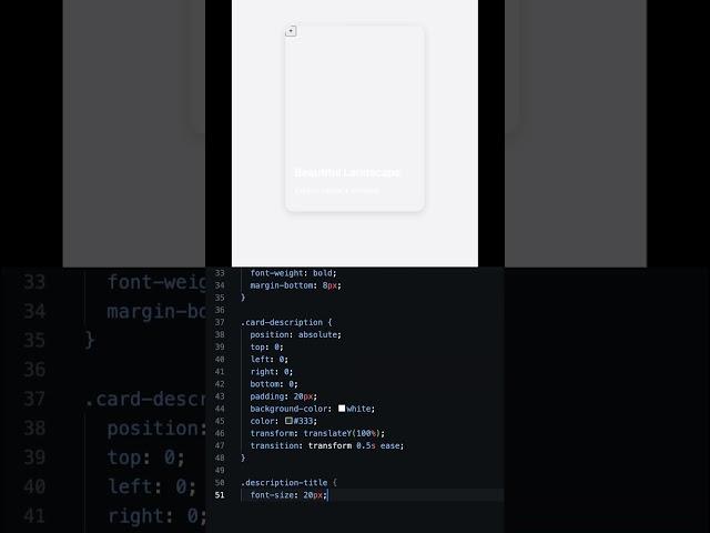 Day 07  - Apple style card with full code #css #html #js #coding #apple #appleevent
