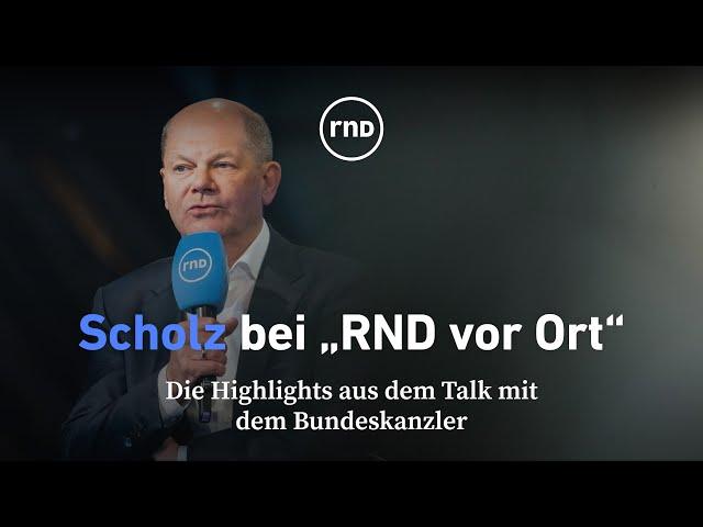 „RND vor Ort“: Die Highlights aus dem Talk mit Bundeskanzler Olaf Scholz