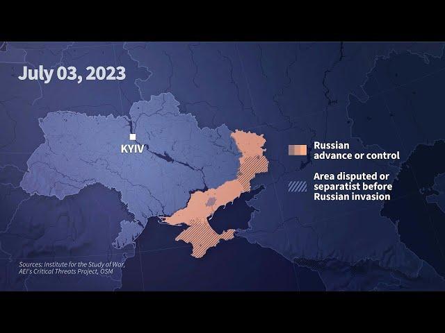 Animated map shows almost 500 days of Russia's invasion of Ukraine | AFP