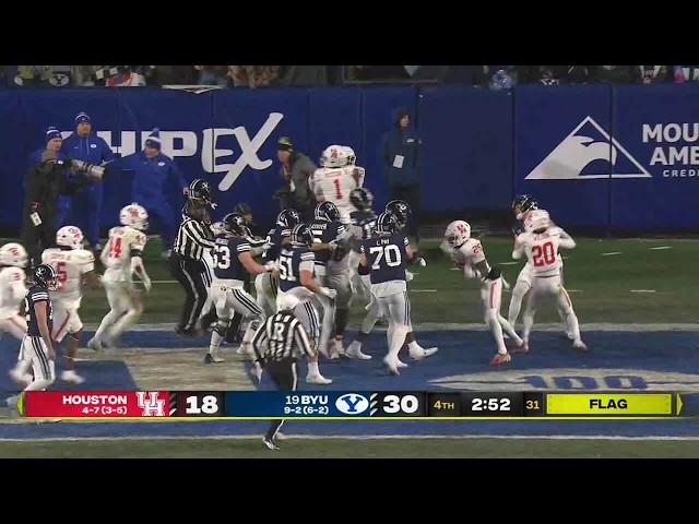 Punches thrown, multiple players ejected after BYU’s late TD vs. Houston | ESPN College Football