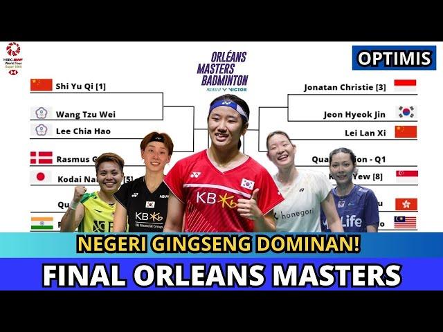 JADWAL FINAL ORLEANS MASTERS 2025 HARI INI #orleansmasters2025