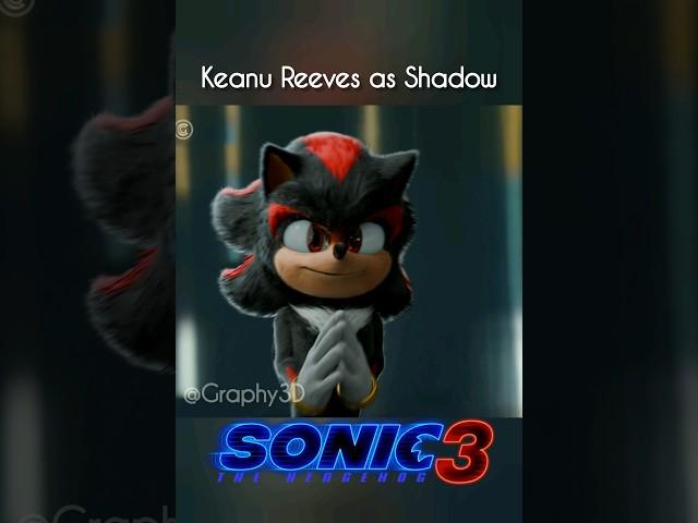 I Animated Keanu Reeves as Shadow  #sonicthehedgehog #shadowthehedgehog #gaming #shorts #edit