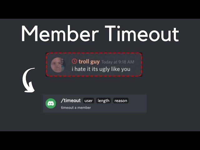 TIMEOUT Members from chatting and joining voice channels! | DiscordJS V13 Tutorials