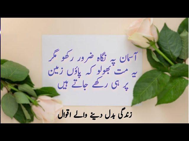 Life Changing Quotes | Anmol baten | Urdu Aqwal | Amir Voice