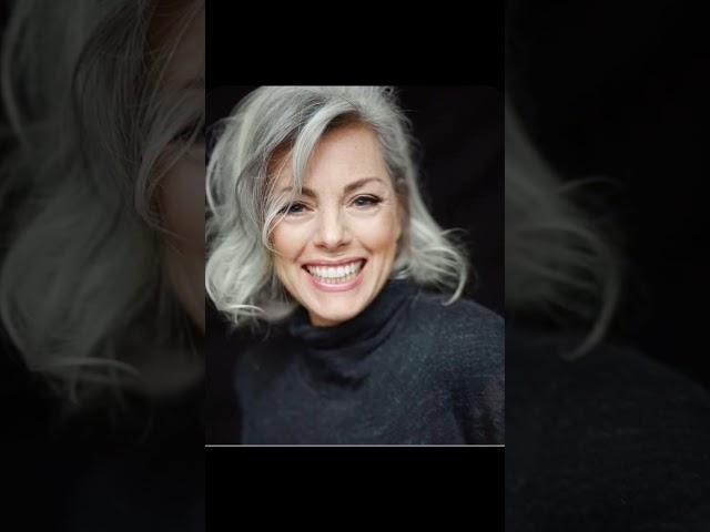 멋진 중년 이런 단발어때요? Medium short hair style over50.#중년단발#over50style
