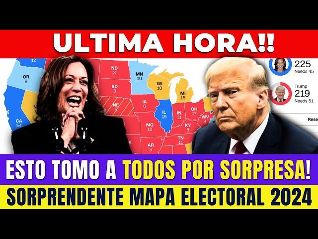 Esto Tomó a Todos Por Sorpresa! SORPRENDENTE MAPA ELECTORAL DE 2024 | Noticias De Kamala Vs. Trump