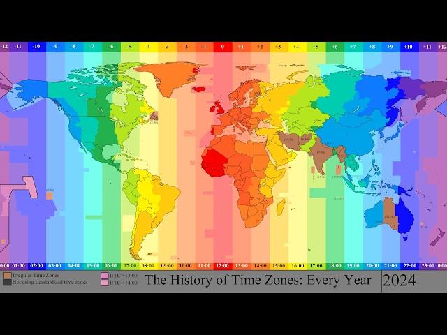 The History of Time Zones: Every Year