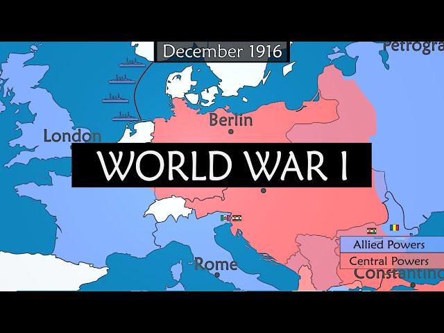 World War I - Summary on a Map