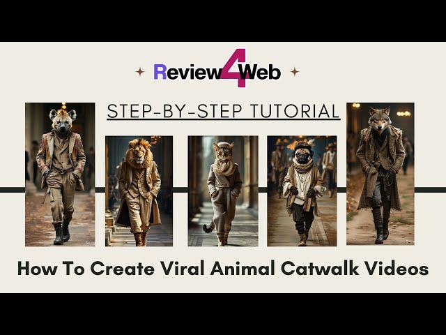 How To Create Viral Animal Catwalk Videos | Step-by-Step Tutorial