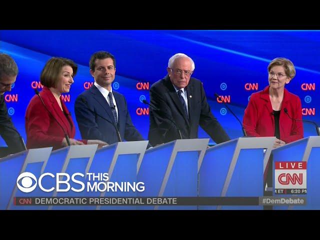 Progressives and moderates clash in Democratic presidential debate