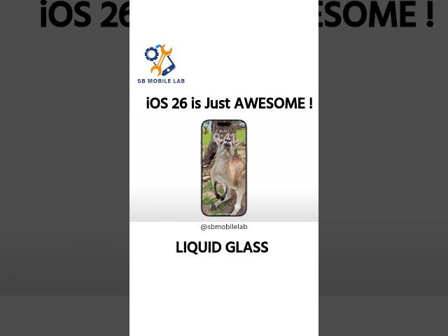 iOS 26 First Look " Liquid Glass" #shorts