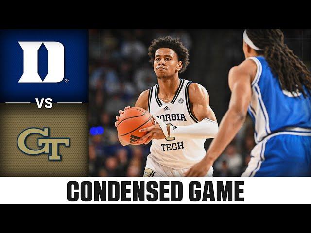 Duke vs. Georgia Tech Condensed Game | 2024-25 ACC Men's Basketball