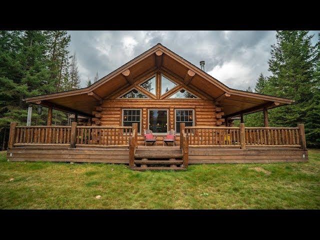 Amish Log Home, single level Lake Creek, Meadowlark Log Homes