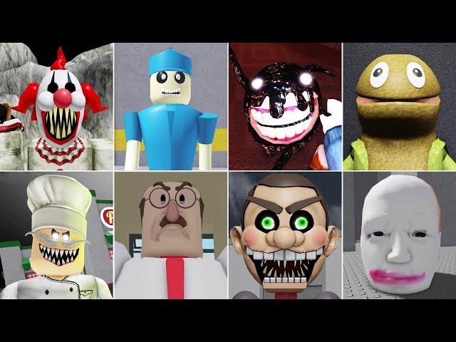 Most Insane Scary Obby Escape Grand Hospital, Mr Funny ToyShop, Papa Pizza Pizzeria, Great School