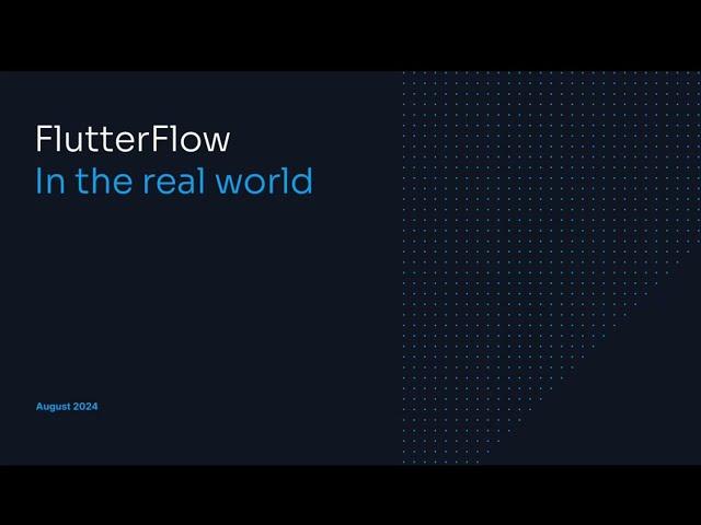 Flutter Flow In the real world by Mike Hughes